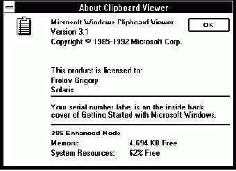   Microsoft Windows
