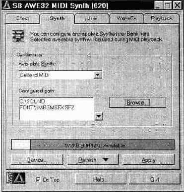 AWE Control Panel     