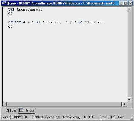   Microsoft SQL Server 2000
