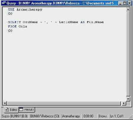  Microsoft SQL Server 2000
