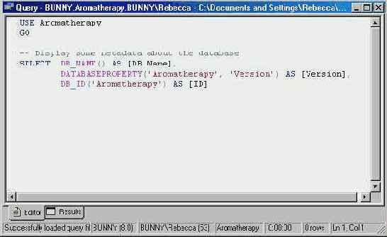   Microsoft SQL Server 2000
