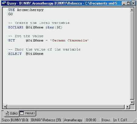   Microsoft SQL Server 2000
