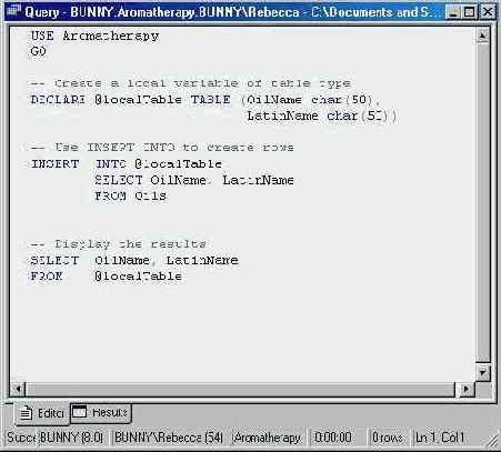   Microsoft SQL Server 2000
