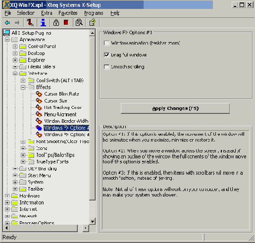 Оптимизация Windows 2000 с помощью утилиты Xteq Systems X-Setup