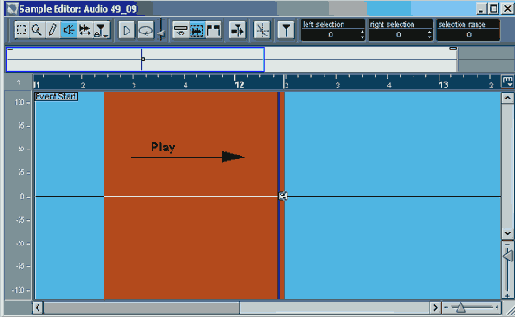 Недеструктивное редактирование в Sample Editor