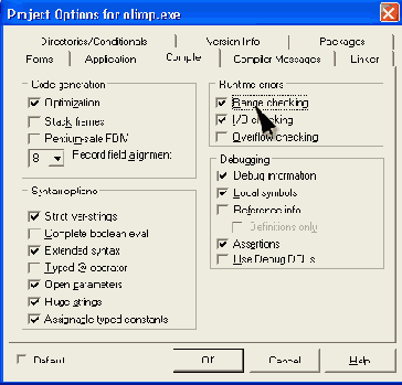  Compiler   Project Options